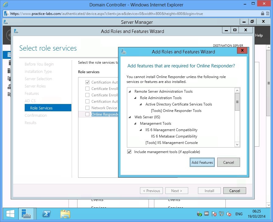 Practice Labs screenshot.